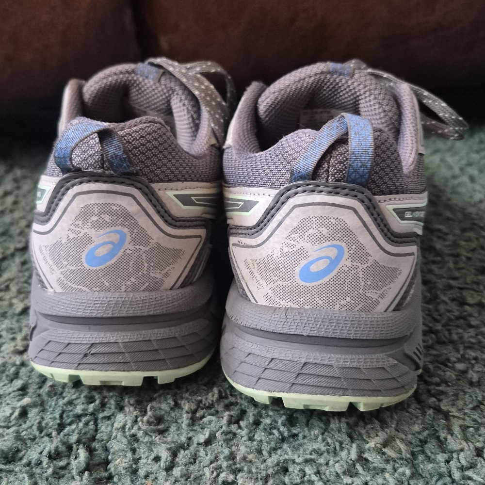 Asics Women's Gel Adventure 7 Gray and Blue Athletic Shoes Trail Running 8.5 - Picture 3 of 14